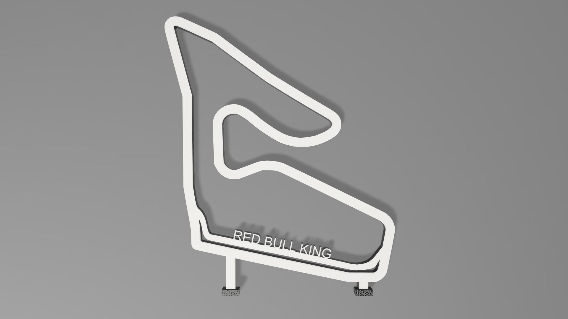 F1 Red Bull King Race Track STL OBJ FBX File  3D print model_1