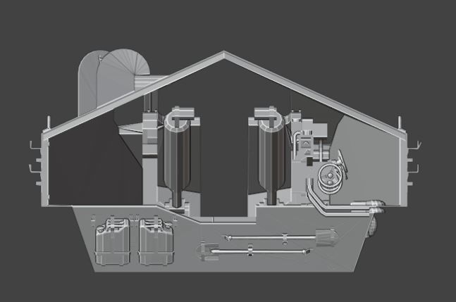 Waffentrzger auf E 100 3D print model_5