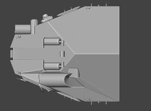 Waffentrzger auf E 100 3D print model_3