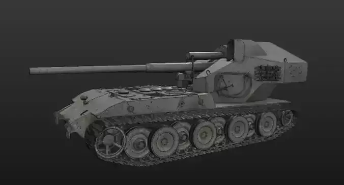 Waffentrzger auf E 100 3D print model