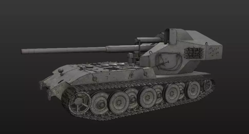 Waffentrzger auf E 100 3D print model_0