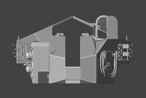 Waffentrzger auf E 100 3D print model_2