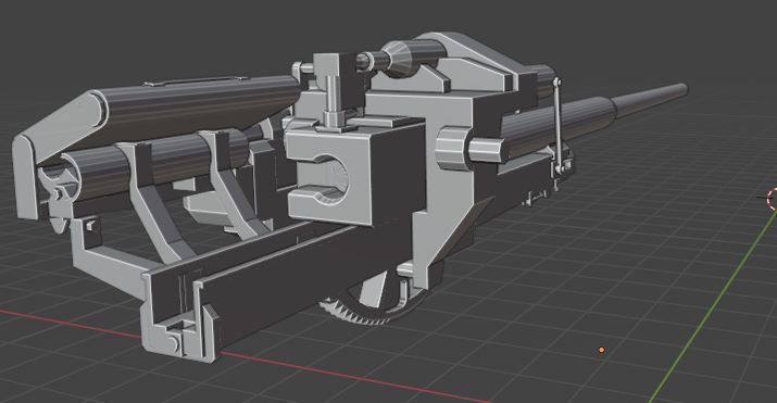 Waffentrzger auf E 100 3D print model_9