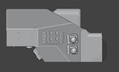 Waffentrzger auf E 100 3D print model_4