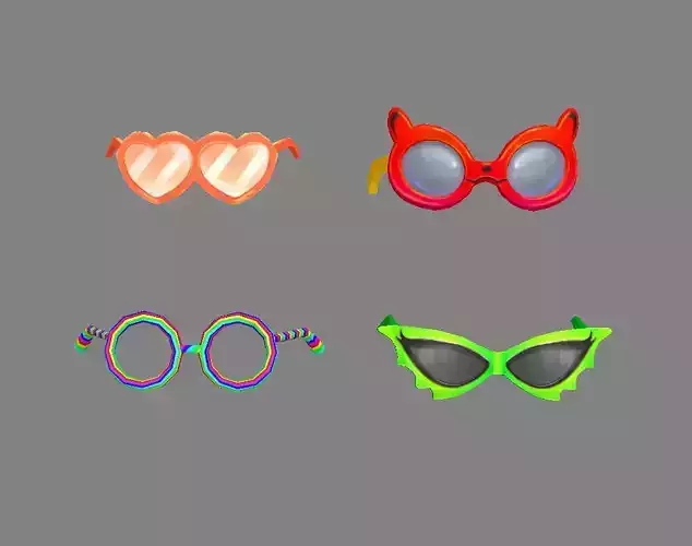 Cartoon glasses for ladies