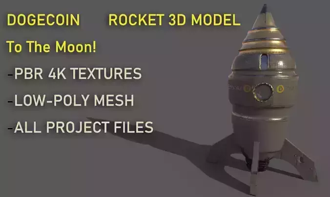 DOGECOIN Rocketship To the Moon