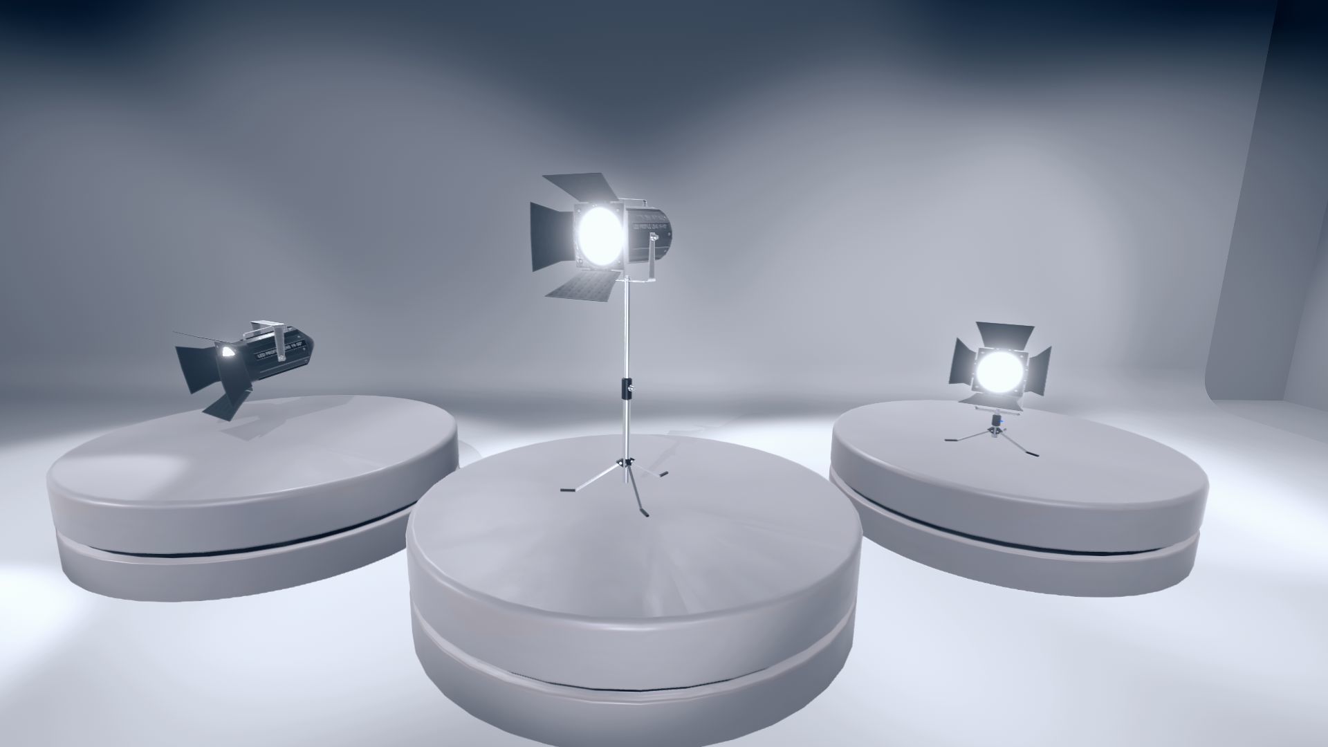 Spot Lamps Low-poly 3D model_6