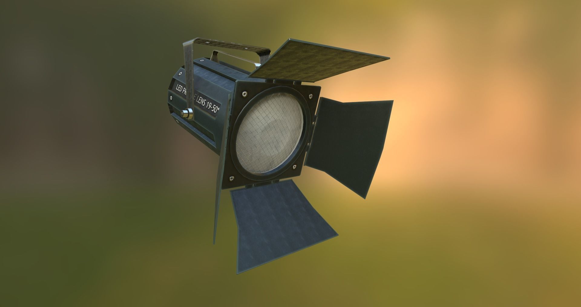 Spot Lamps Low-poly 3D model_4