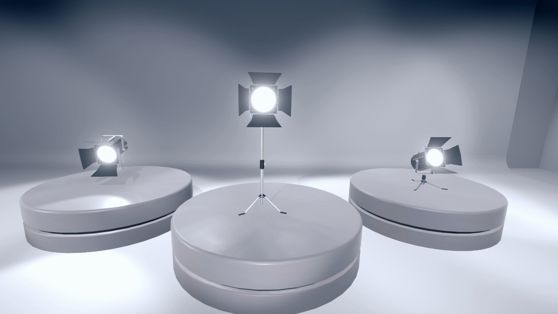 Spot Lamps Low-poly 3D model_12