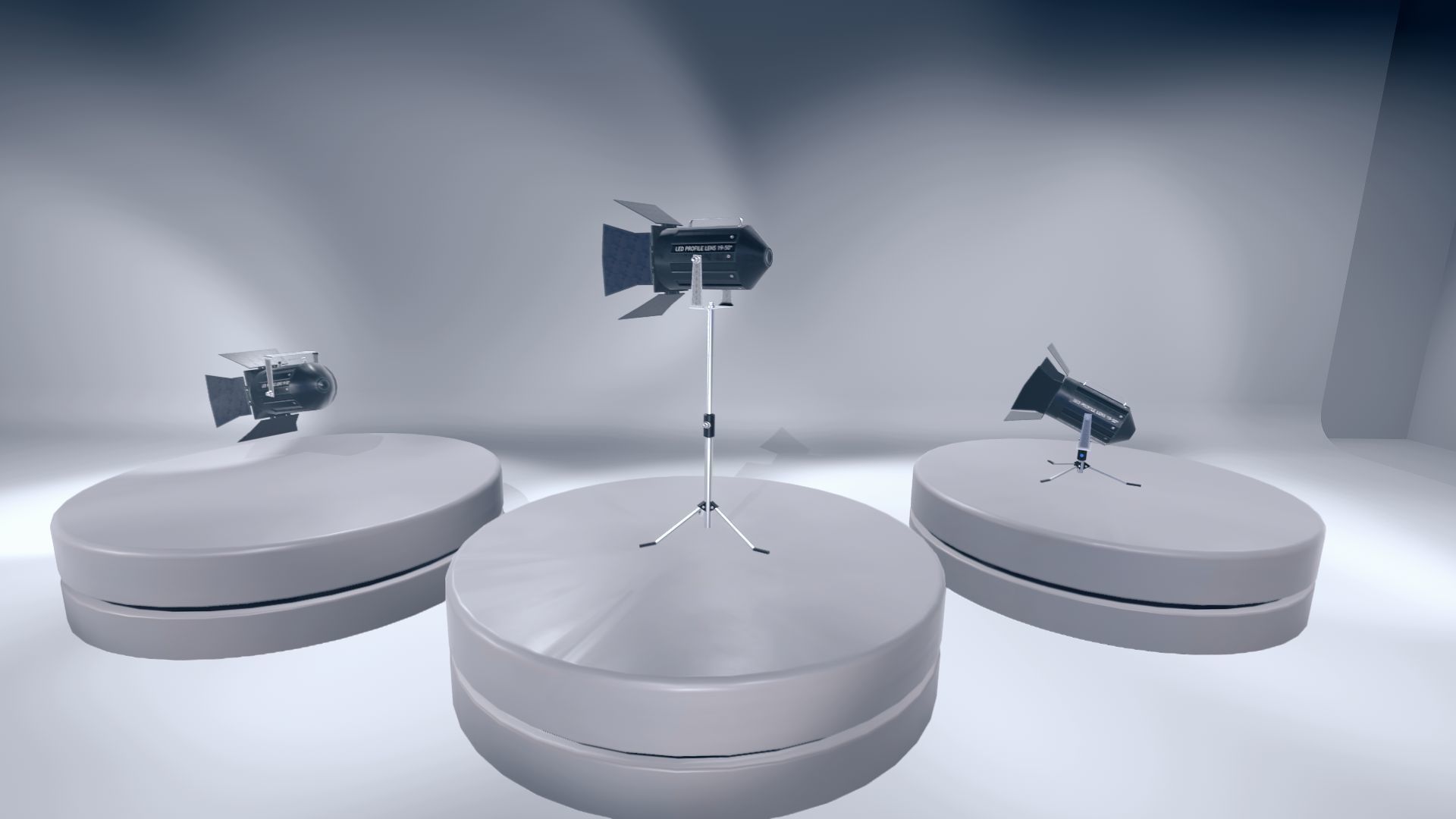 Spot Lamps Low-poly 3D model_9