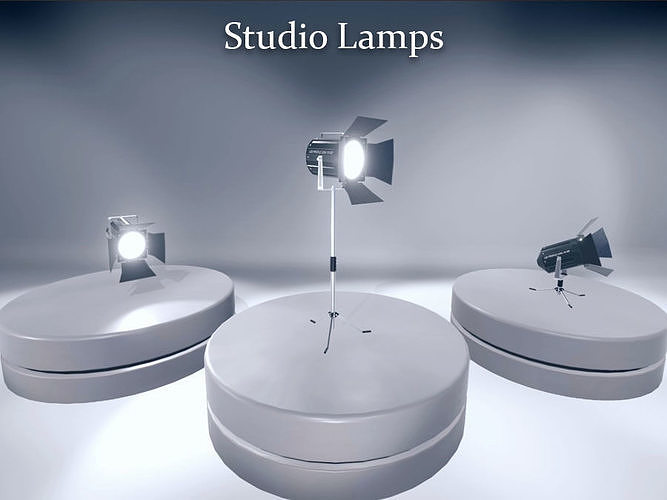 Spot Lamps Low-poly 3D model