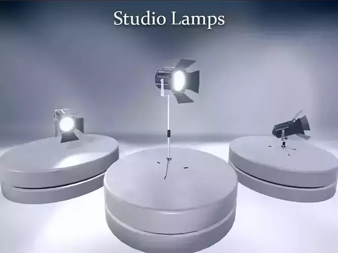 Spot Lamps Low-poly 3D model