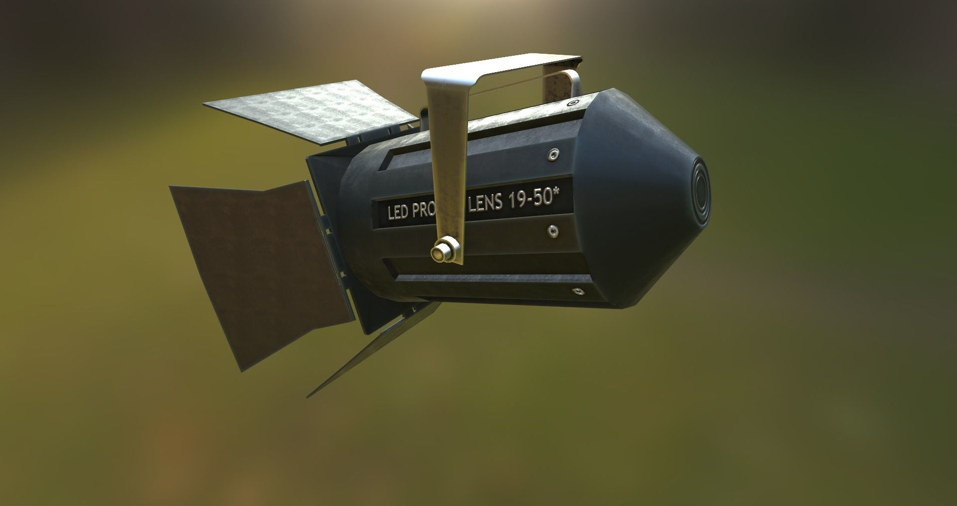 Spot Lamps Low-poly 3D model_3