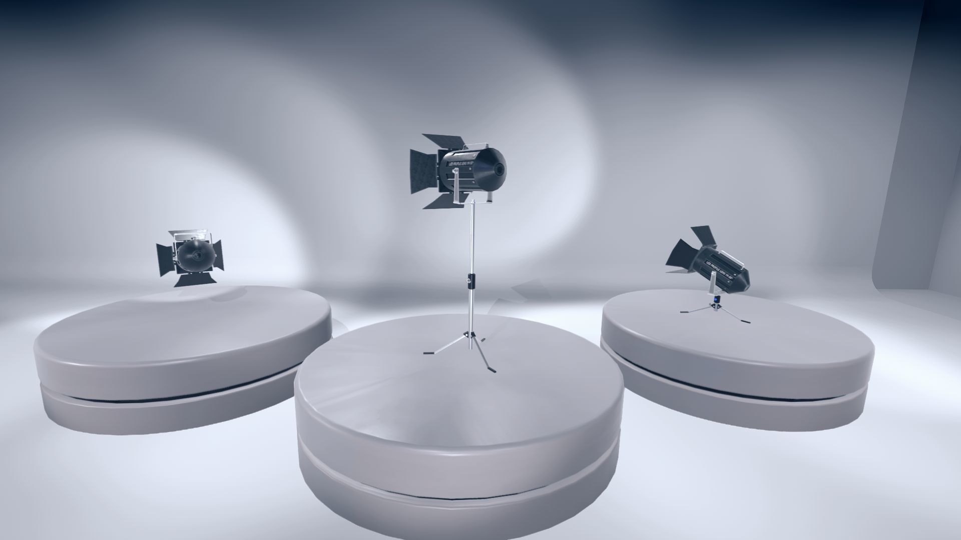 Spot Lamps Low-poly 3D model_13