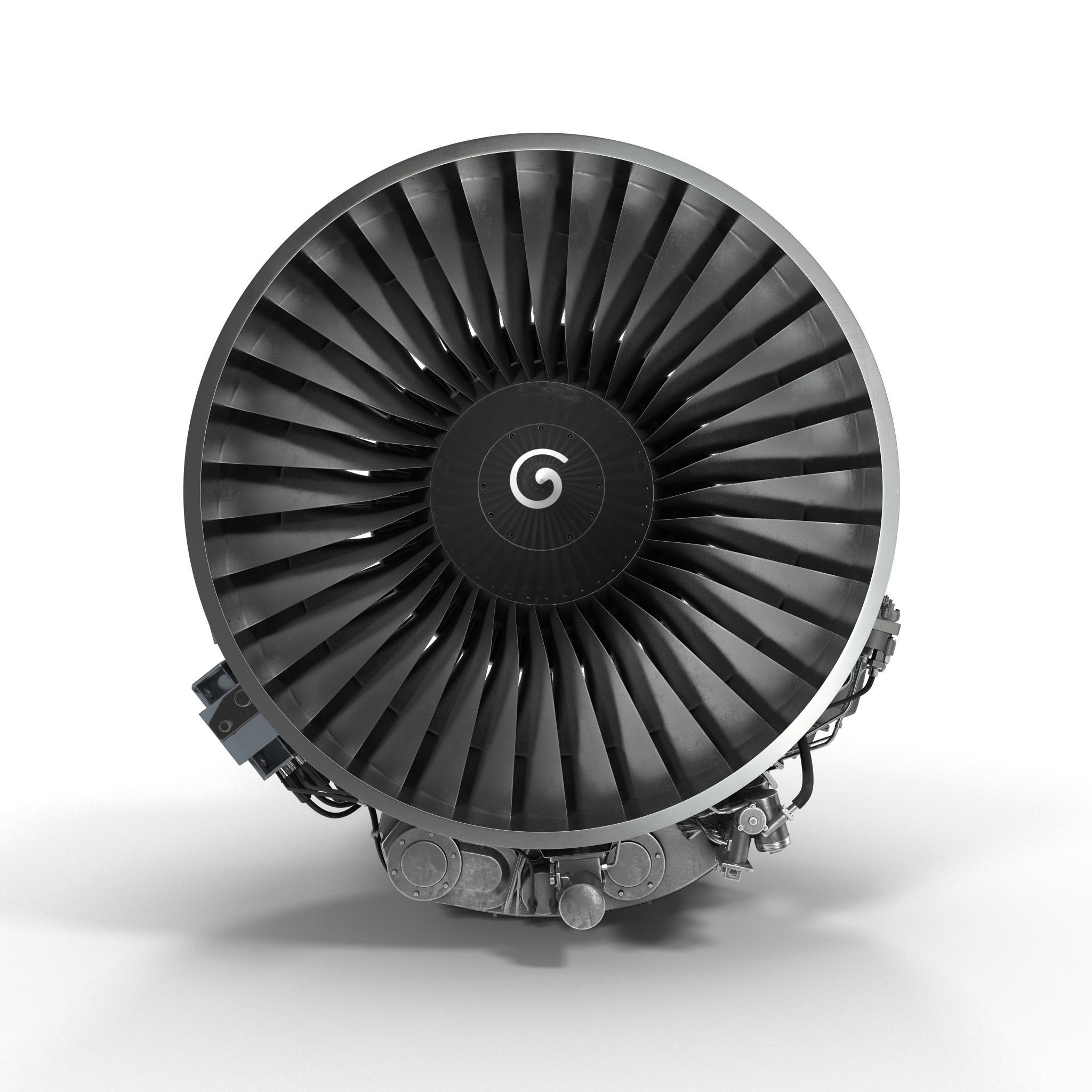 Airplane Jet Engine - CFM56 International 3D model_3