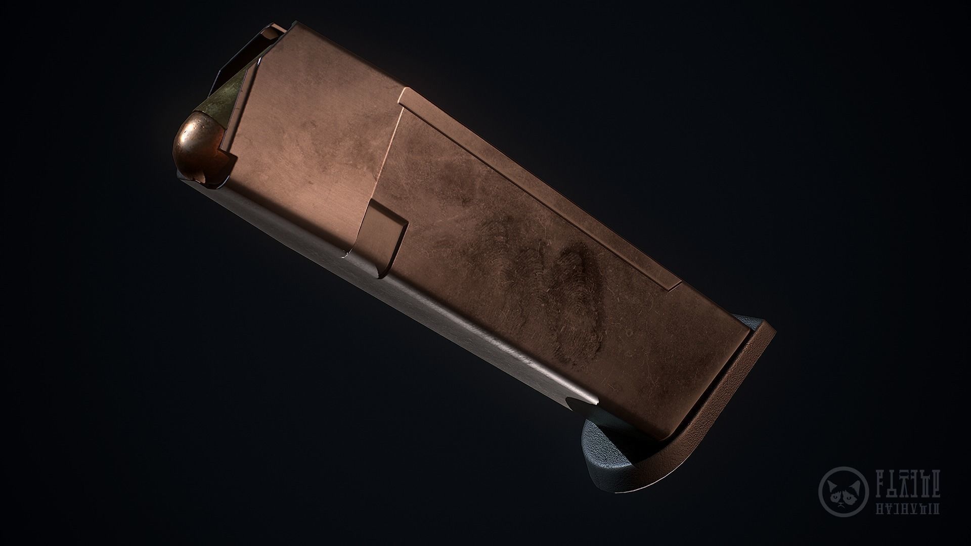 Glock 22-4 handgun Low-poly 3D model_9