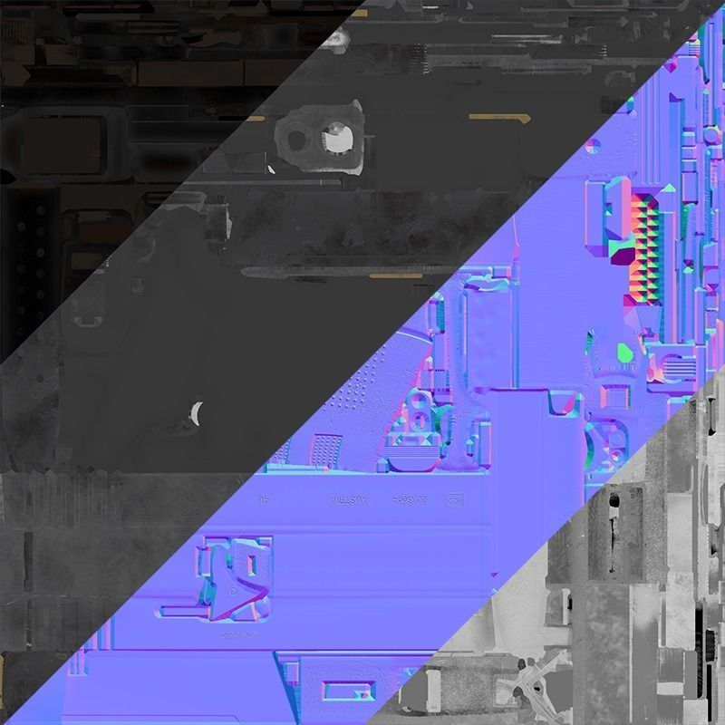 Glock 22-4 handgun Low-poly 3D model_22