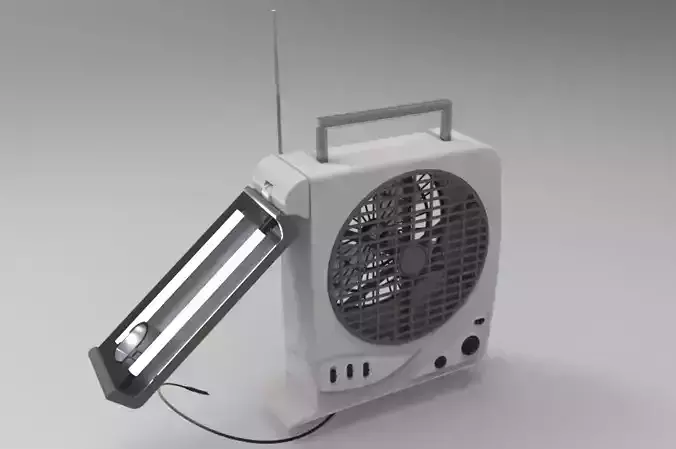 Rechargeable Fan with LED Light