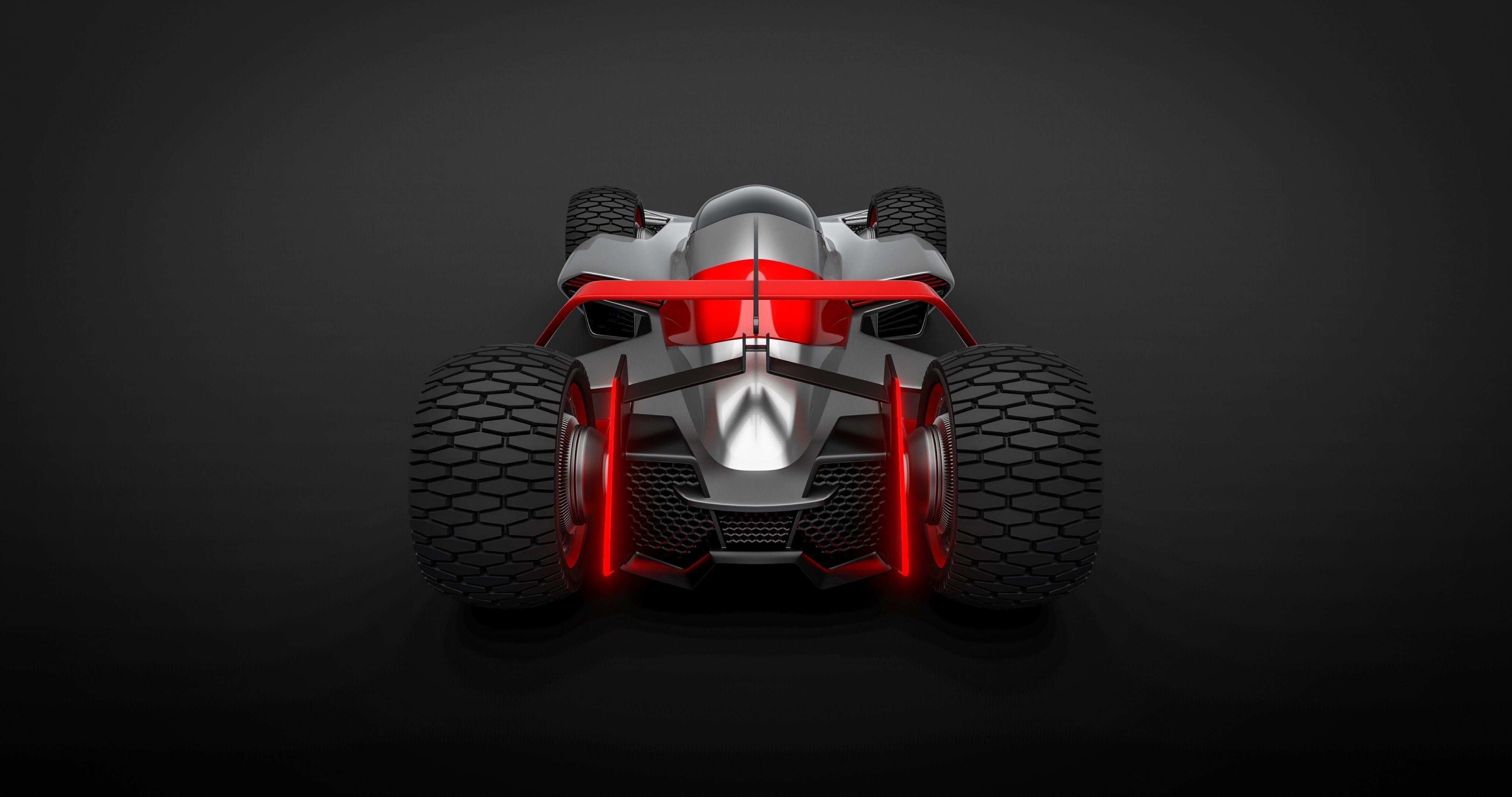 Cybermobile futuristic car 3D model_6