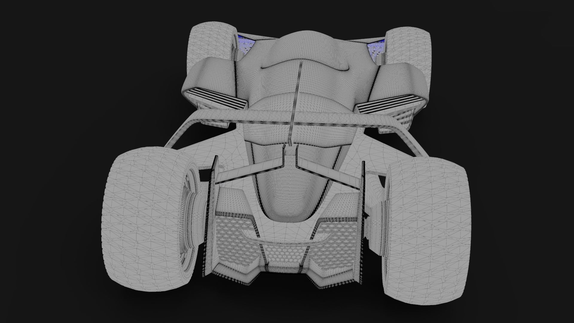 Cybermobile futuristic car 3D model_8