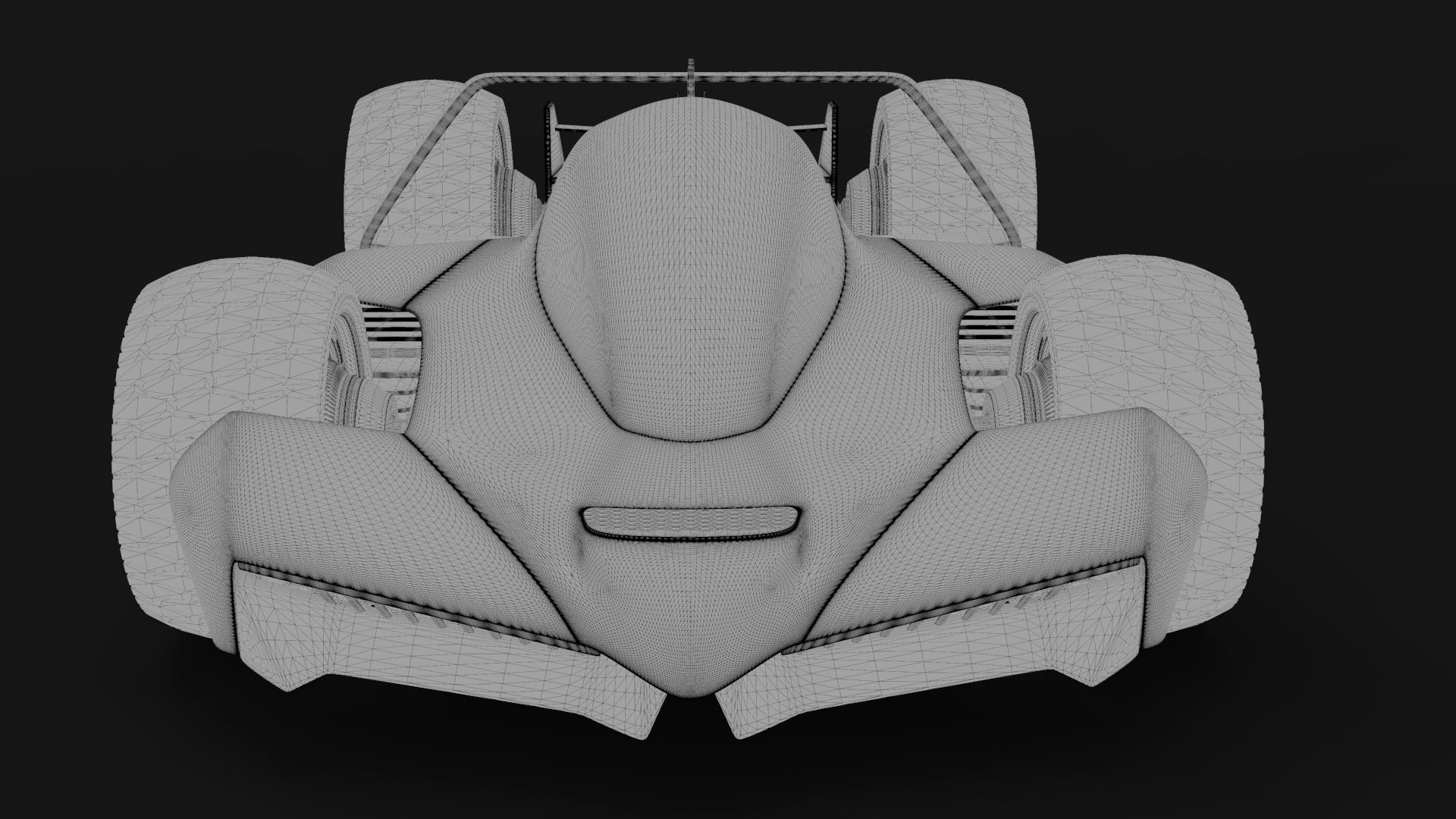 Cybermobile futuristic car 3D model_10