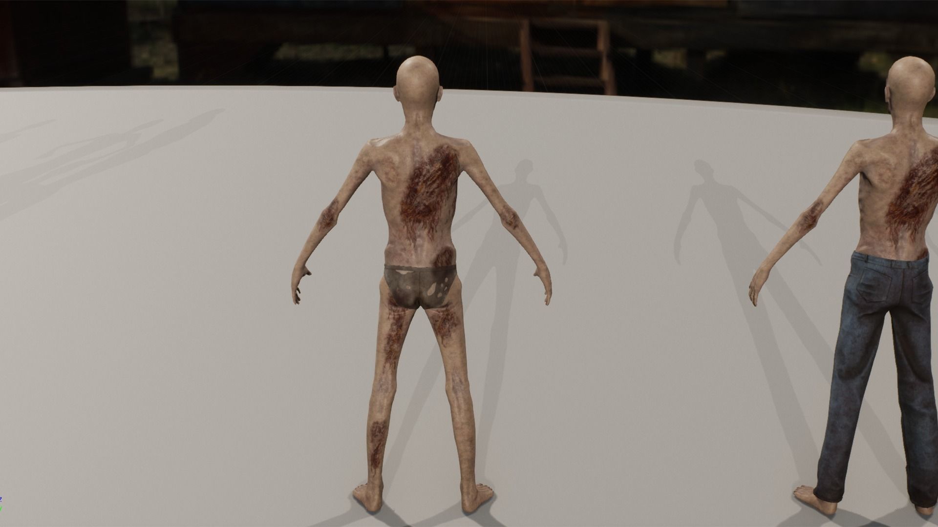 Zombie GameReady Low-poly 3D model_15