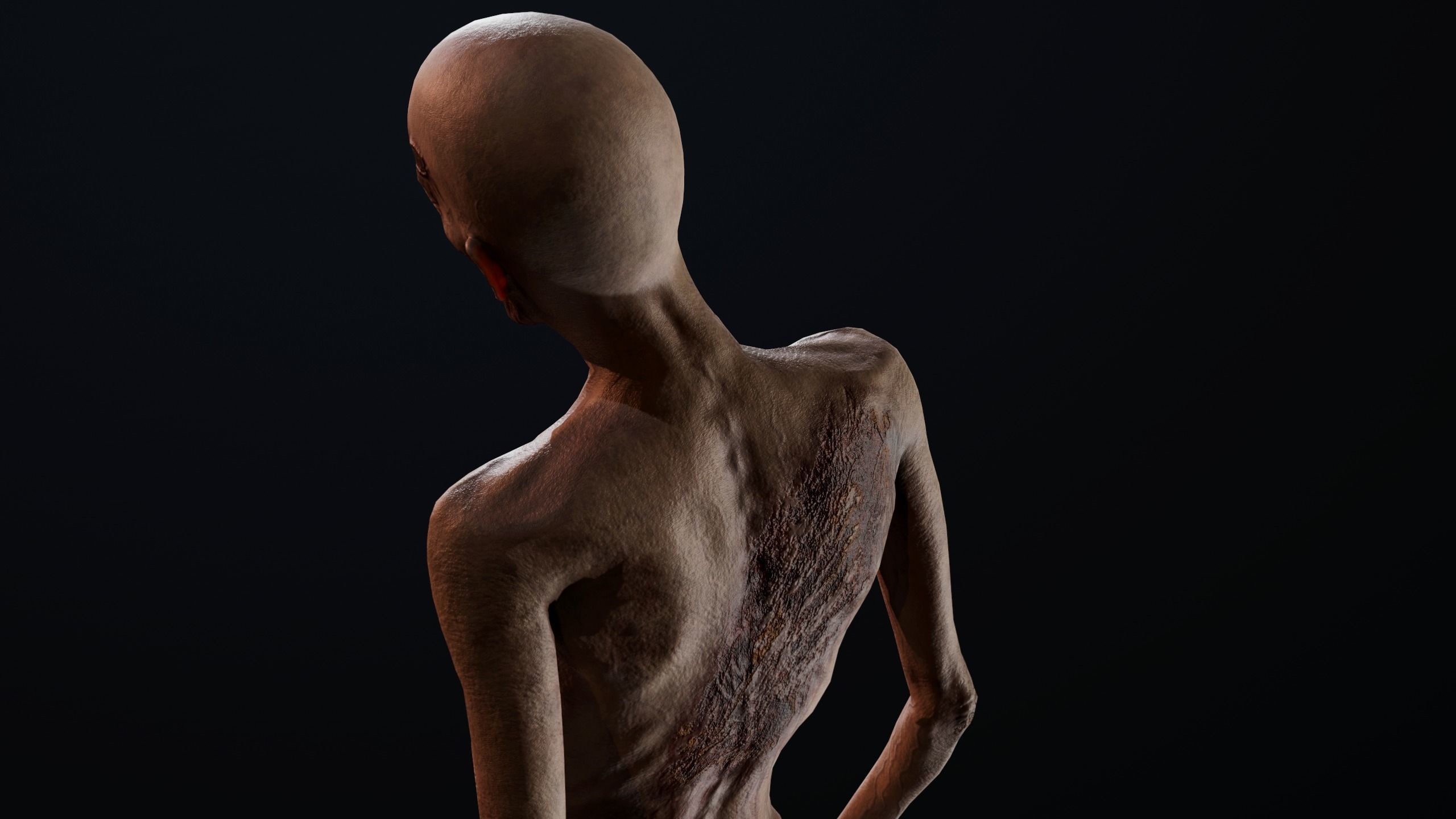 Zombie GameReady Low-poly 3D model_8