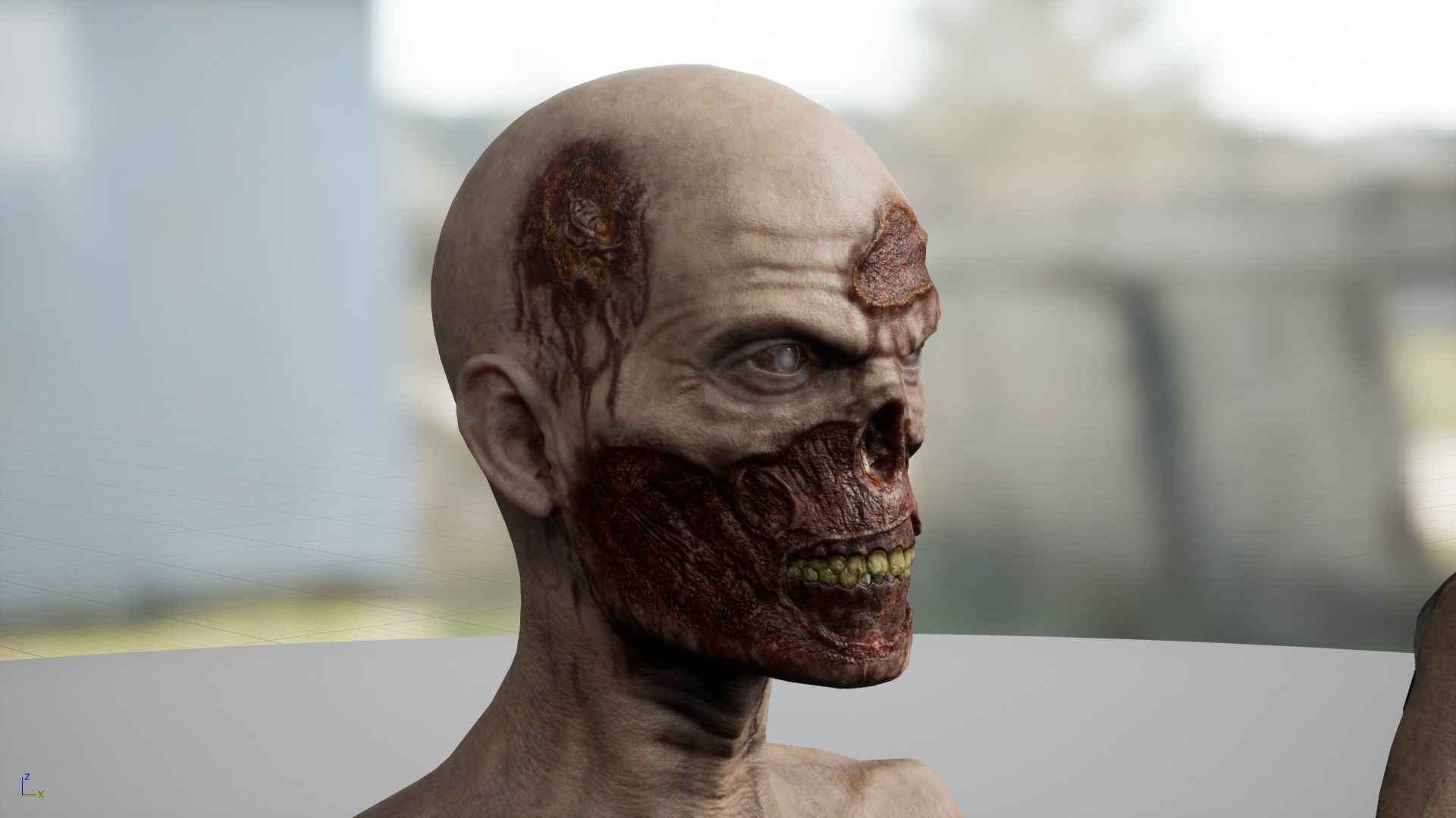 Zombie GameReady Low-poly 3D model_27