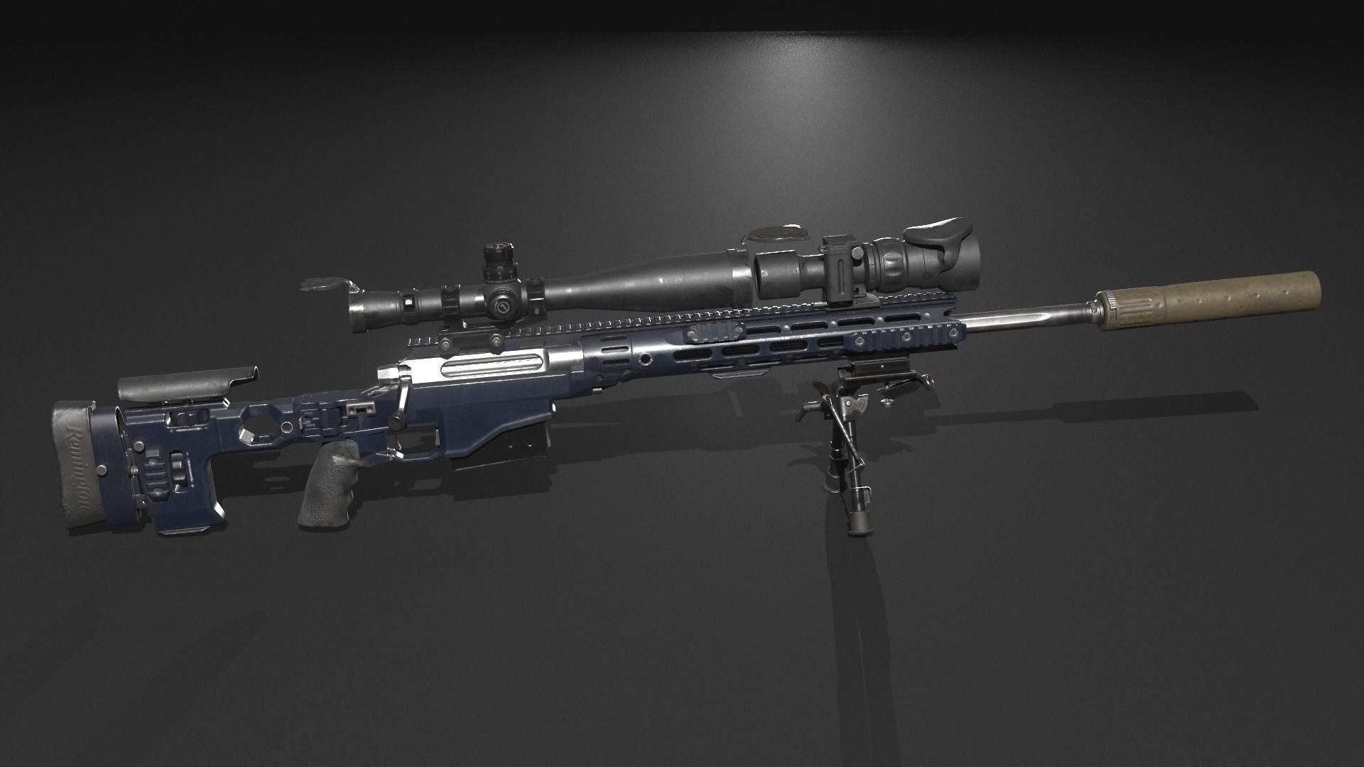 Robot M71 Low-poly 3D model_12