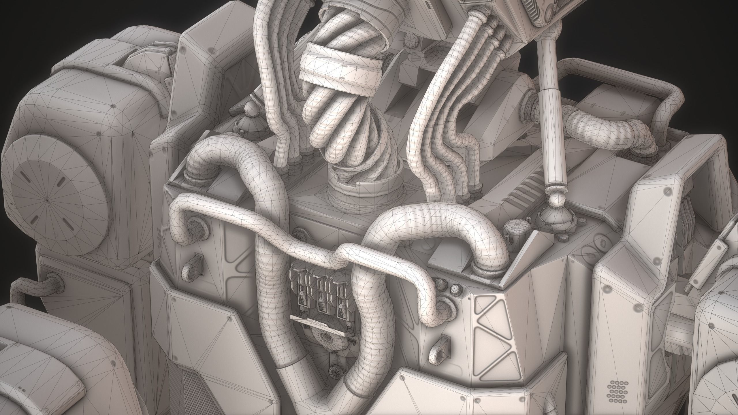 Robot M71 Low-poly 3D model_14