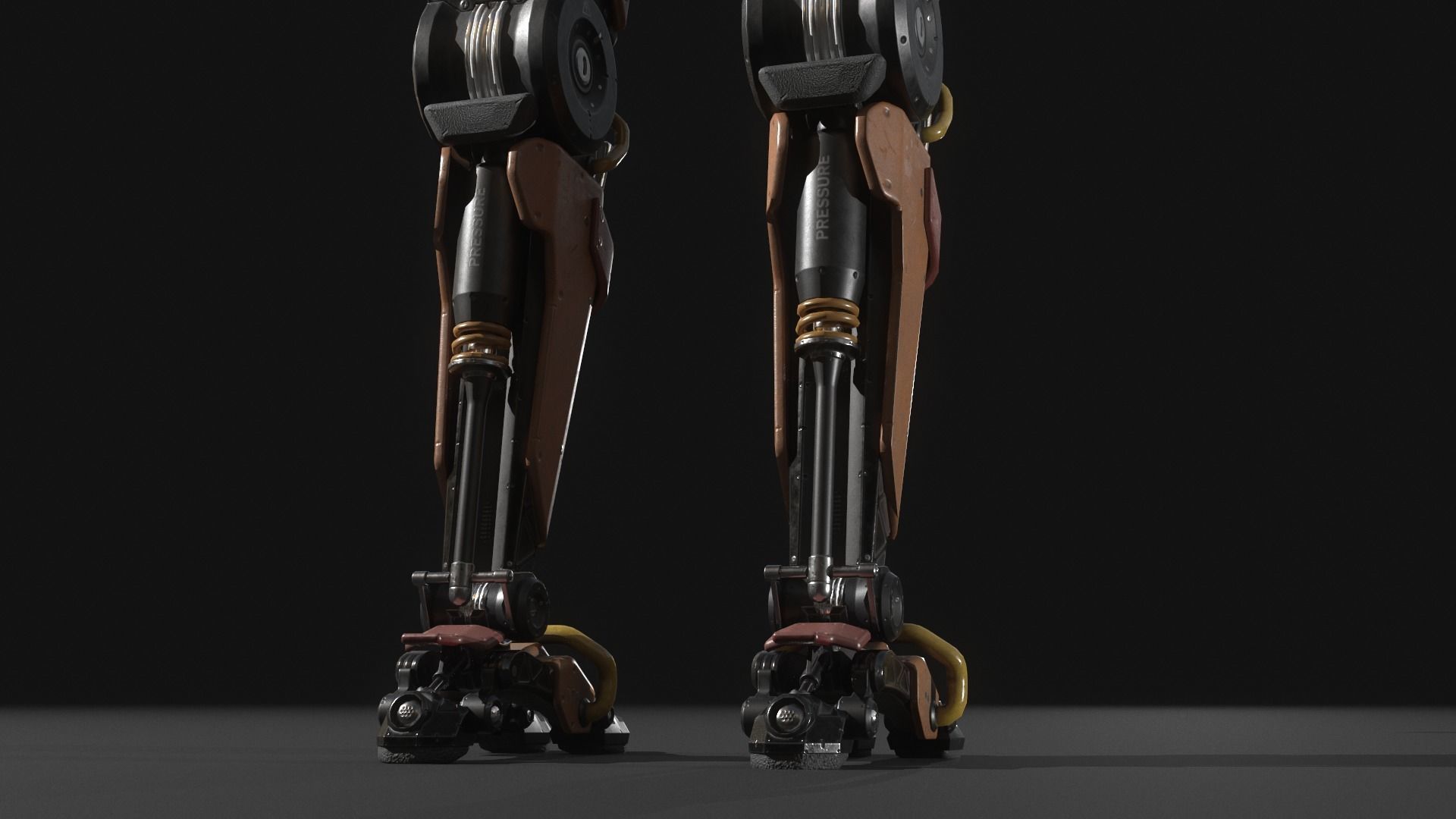 Robot M71 Low-poly 3D model_10
