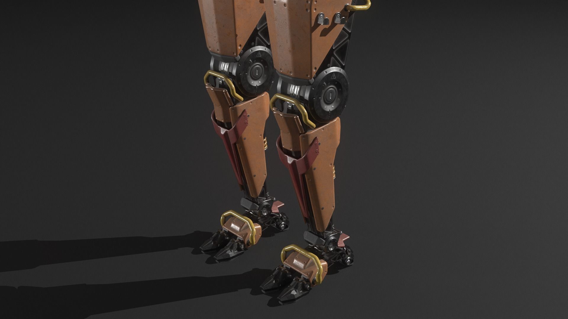 Robot M71 Low-poly 3D model_11