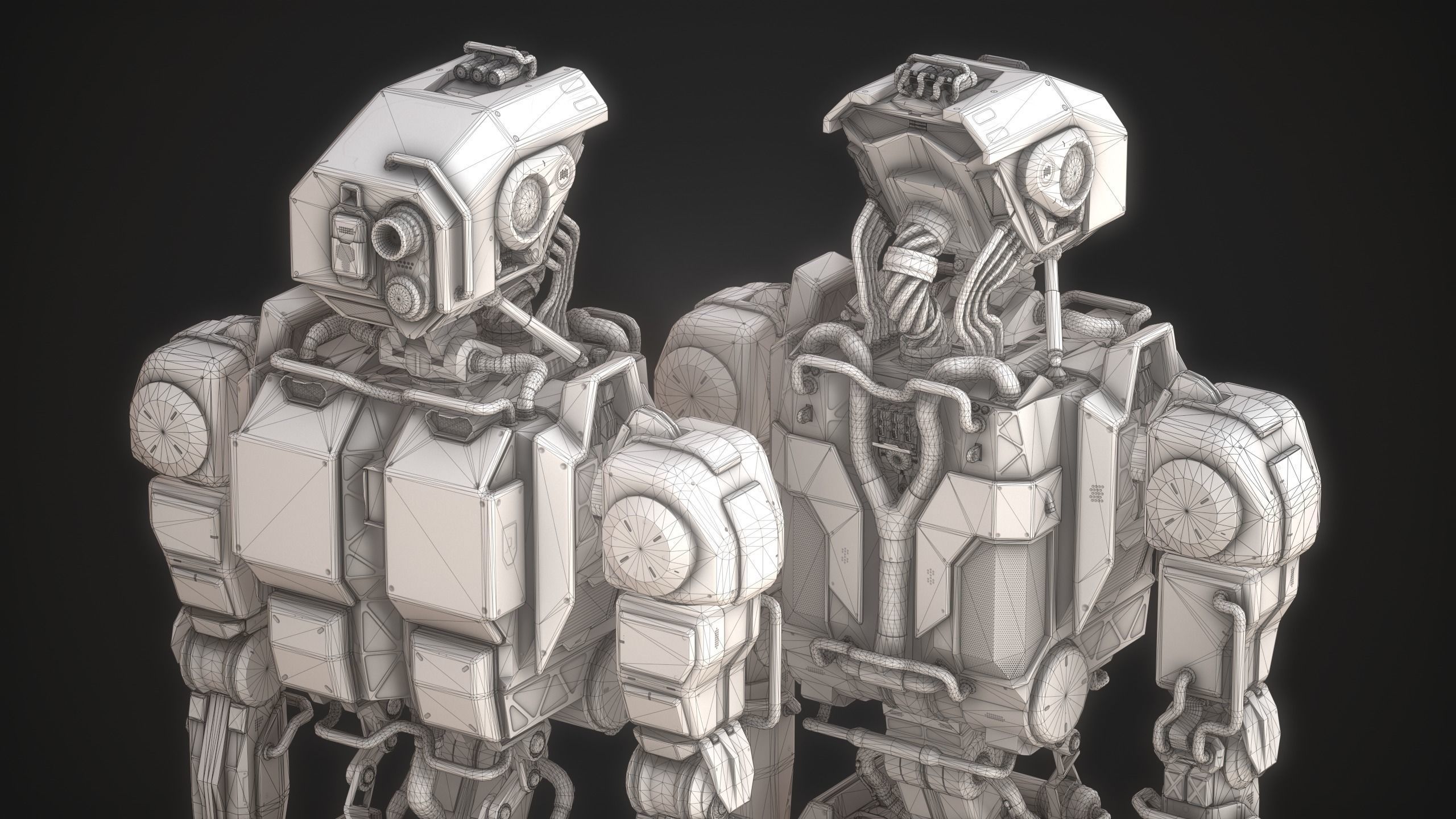 Robot M71 Low-poly 3D model_15