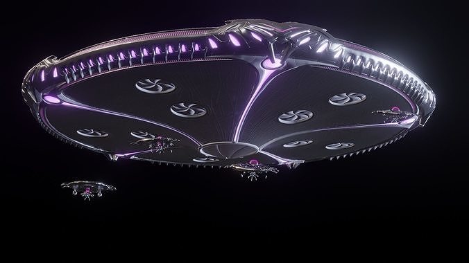 alien ships Free 3D model