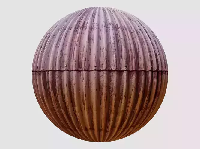 Corrugated Sheet PBR Texture