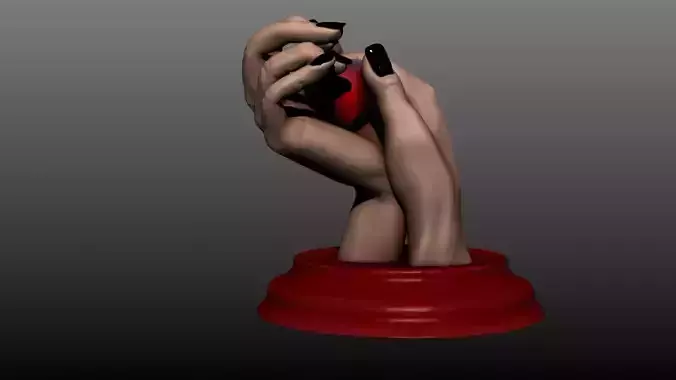 Valentines Day Hand and Heart  Sculpt Project