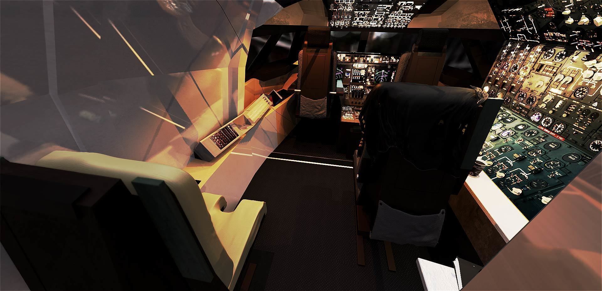 Boeing 747 Airplane Cockpit 3D model_21
