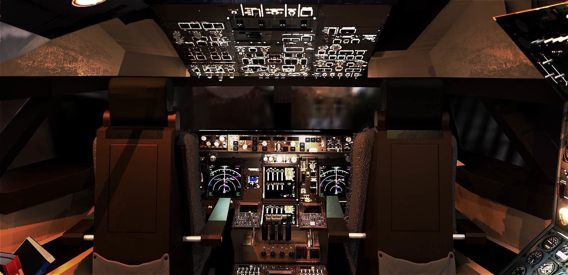 Boeing 747 Airplane Cockpit 3D model_23