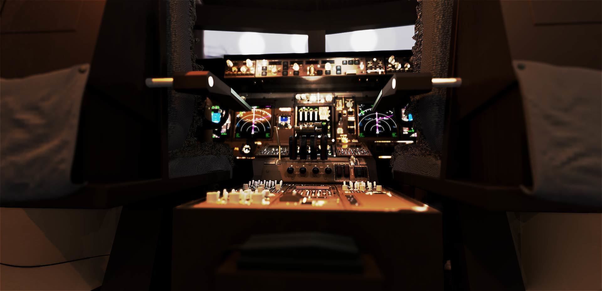 Boeing 747 Airplane Cockpit 3D model_3