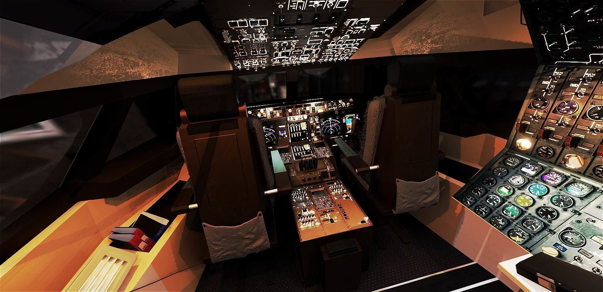 Boeing 747 Airplane Cockpit 3D model_22