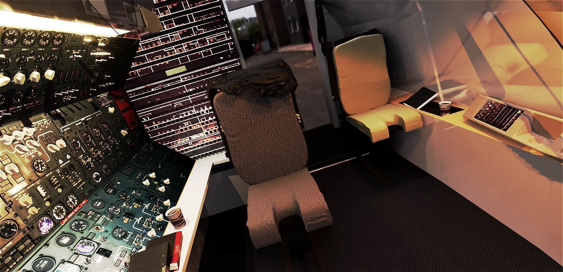 Boeing 747 Airplane Cockpit 3D model_18