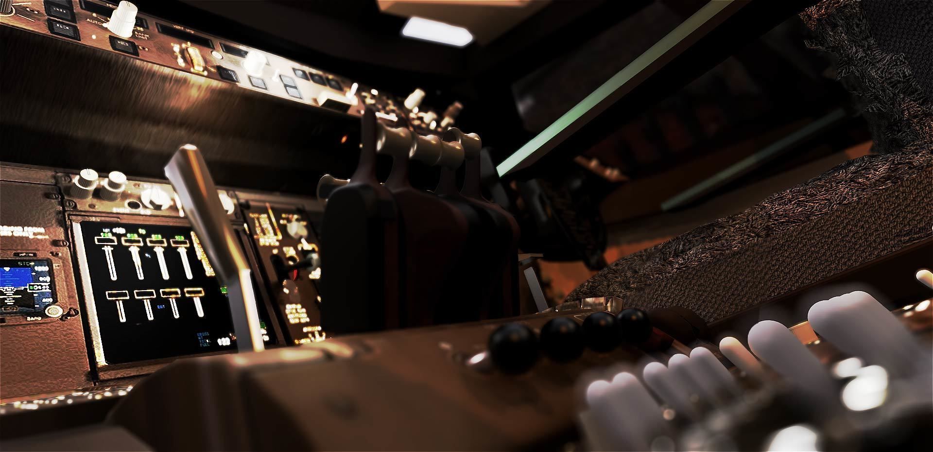 Boeing 747 Airplane Cockpit 3D model_15