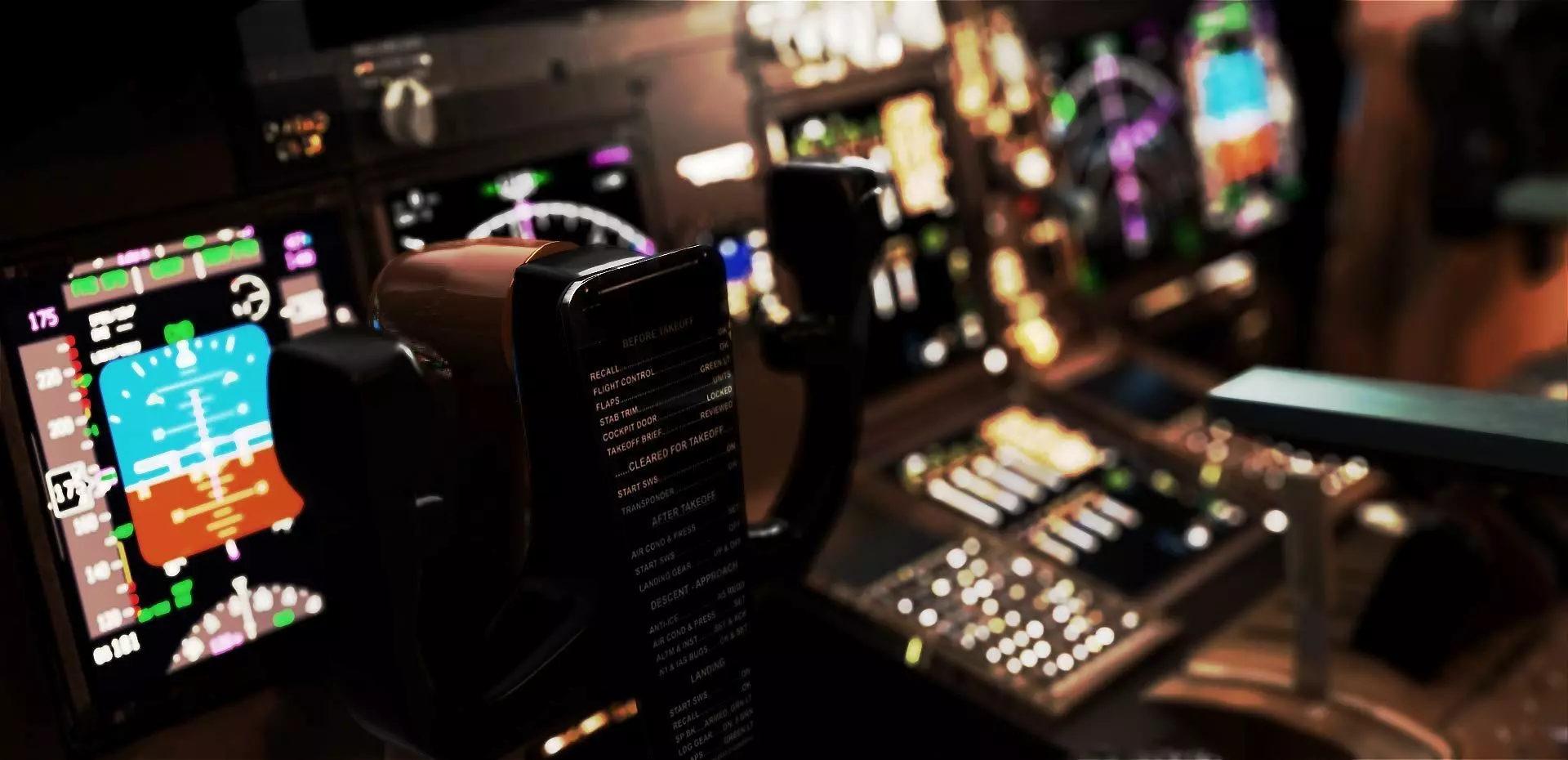 Boeing 747 Airplane Cockpit 3D model_0
