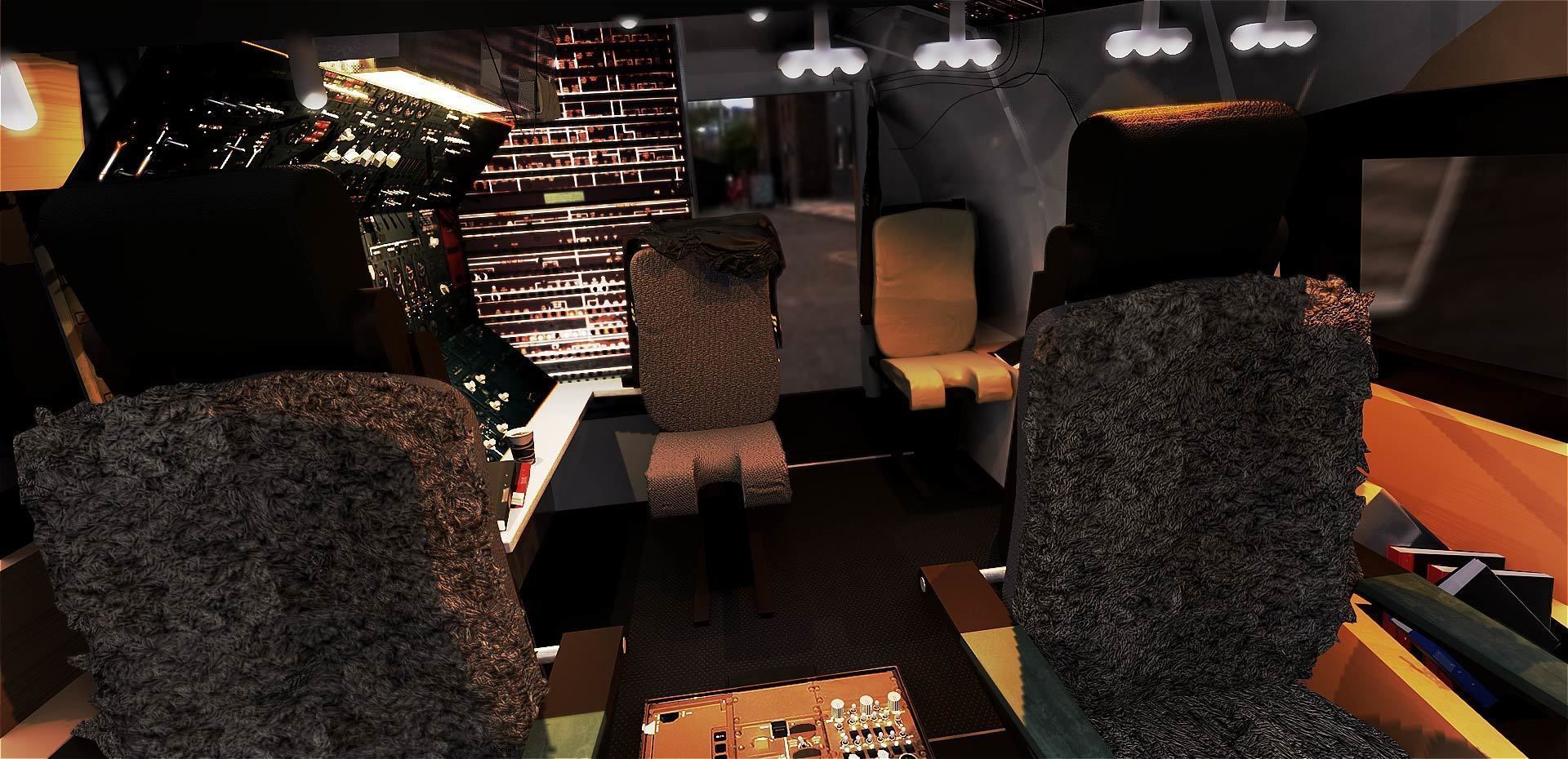 Boeing 747 Airplane Cockpit 3D model_17