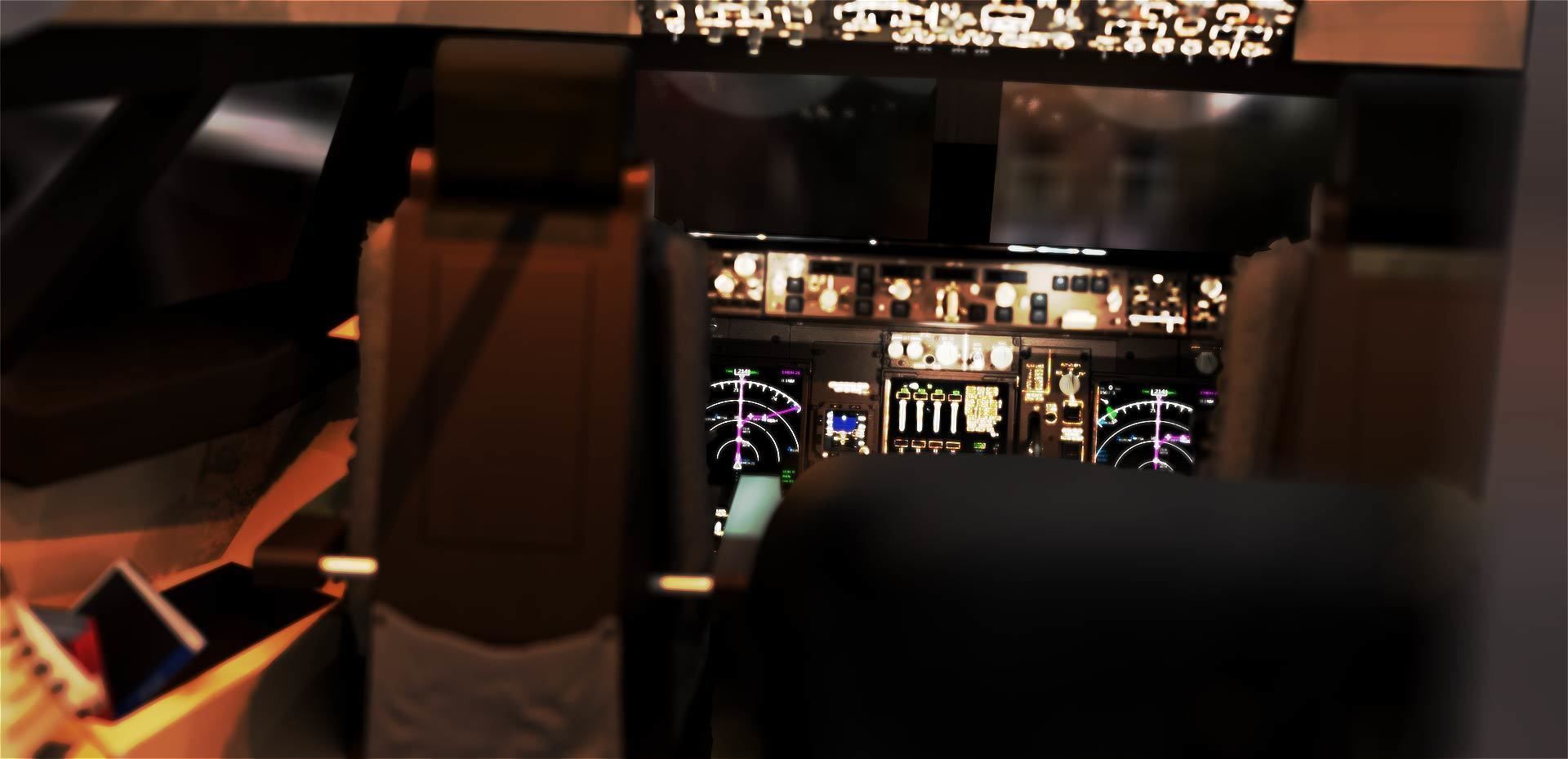 Boeing 747 Airplane Cockpit 3D model_7