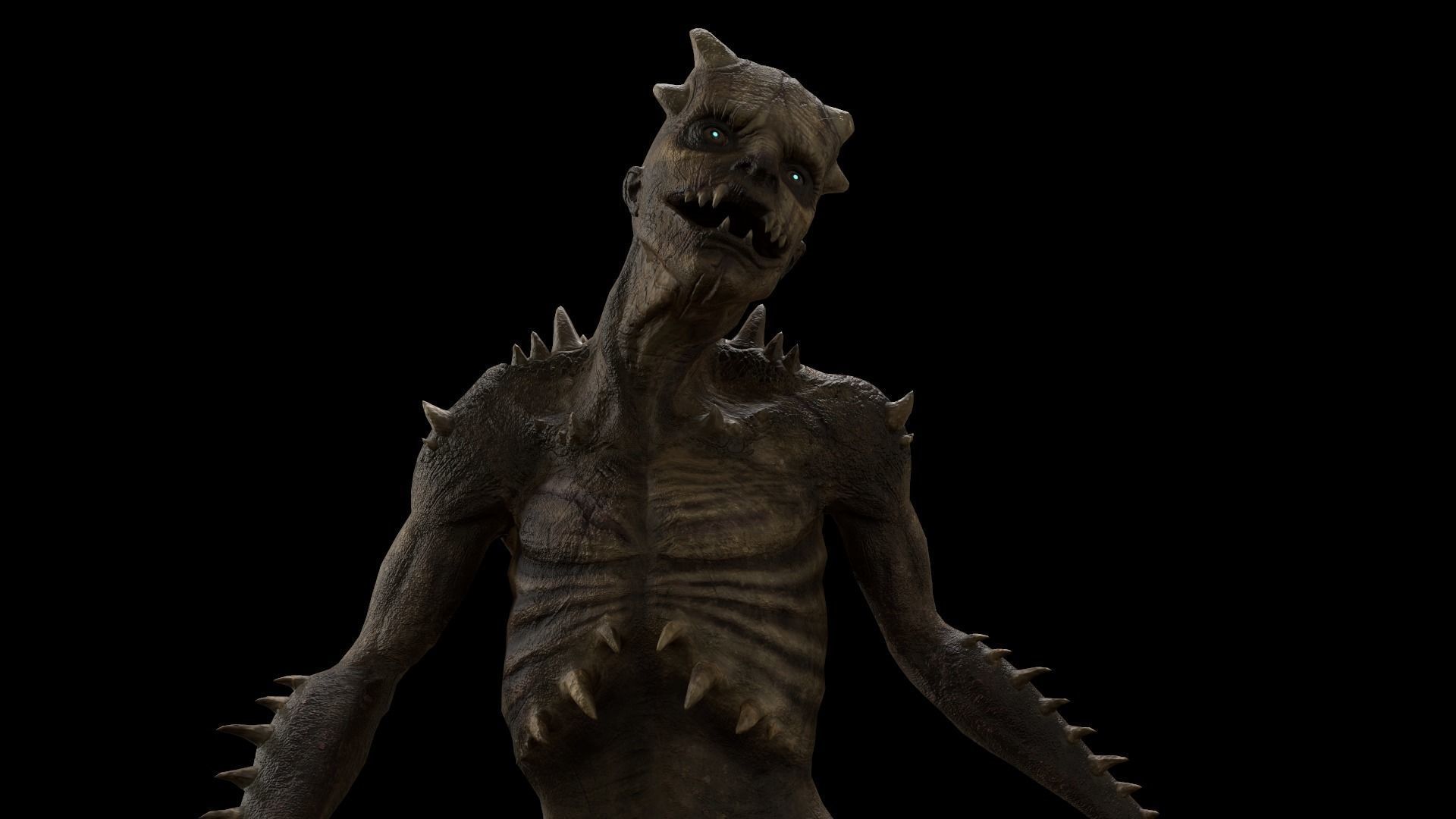 Undead Mutant Low-poly 3D model_3