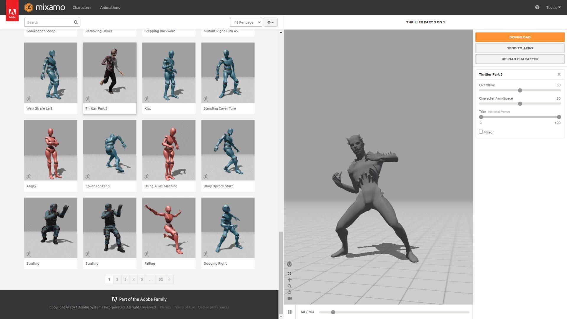 Undead Mutant Low-poly 3D model_11