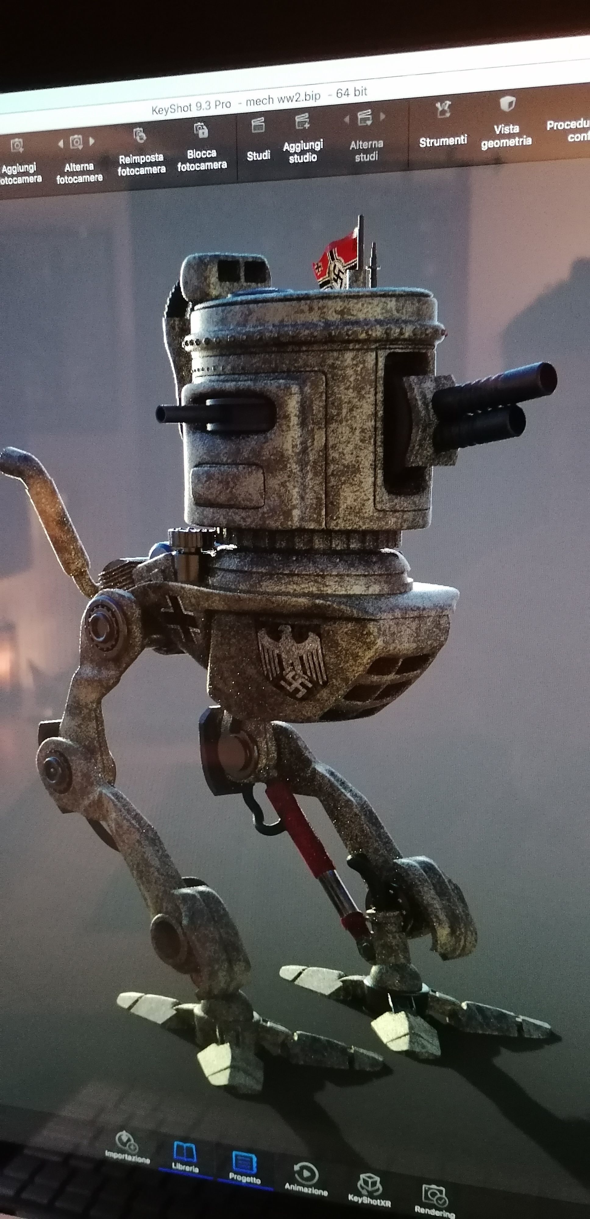 jurghen ww2 style mecha 3D model_3