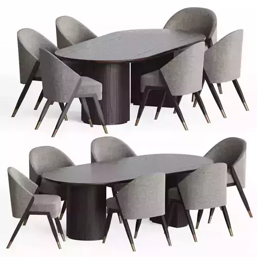 Dining Set oval table and chairs