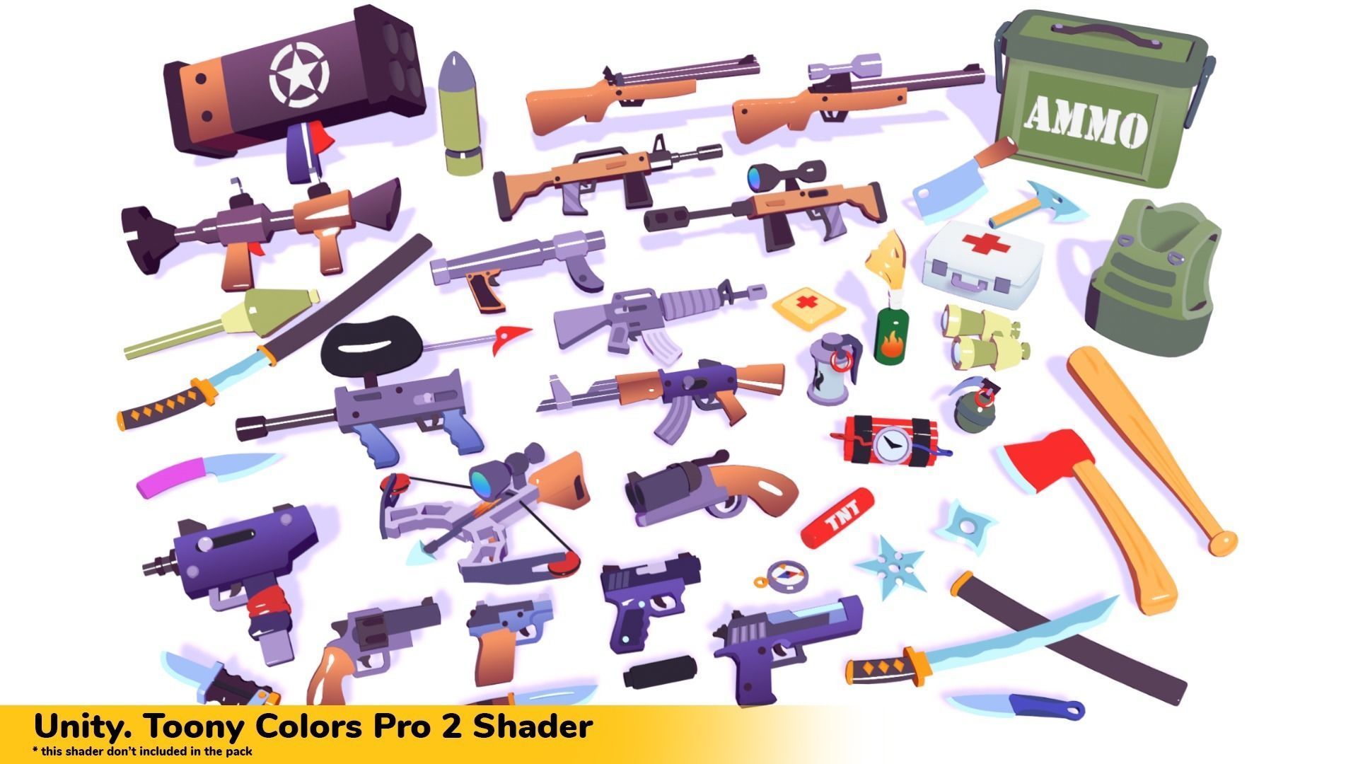 Hypercasual Action Props Pack Volume 1 Low-poly 3D model_1